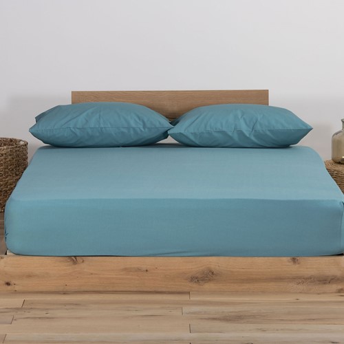 Σεντόνι Μακό Nef-Nef Μονό Με Λάστιχο Jersey 100X200+30 Dusty Petrol