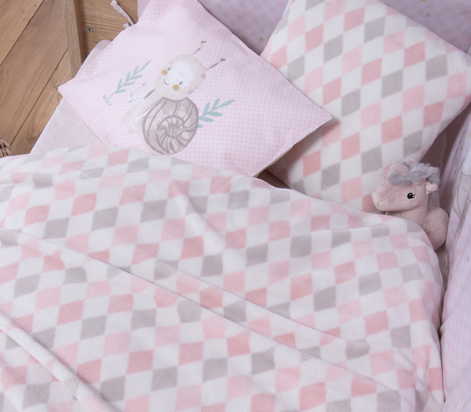 Παιδικό Διακοσμητικό Μαξιλάρι Nef-Nef Homeware Sweet Phombus 35X35 Pink