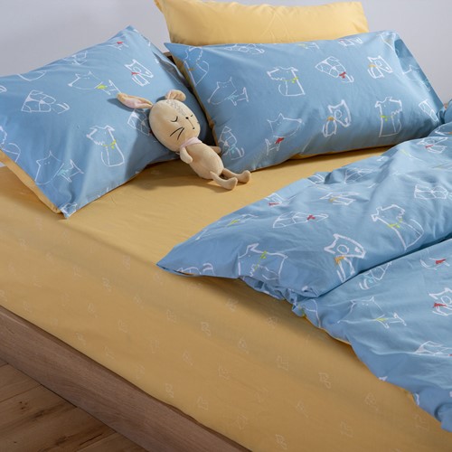 Παιδικά Σεντόνια Nef-Nef Homeware (3ΤΜΧ) Dog Life 170x260 Blue