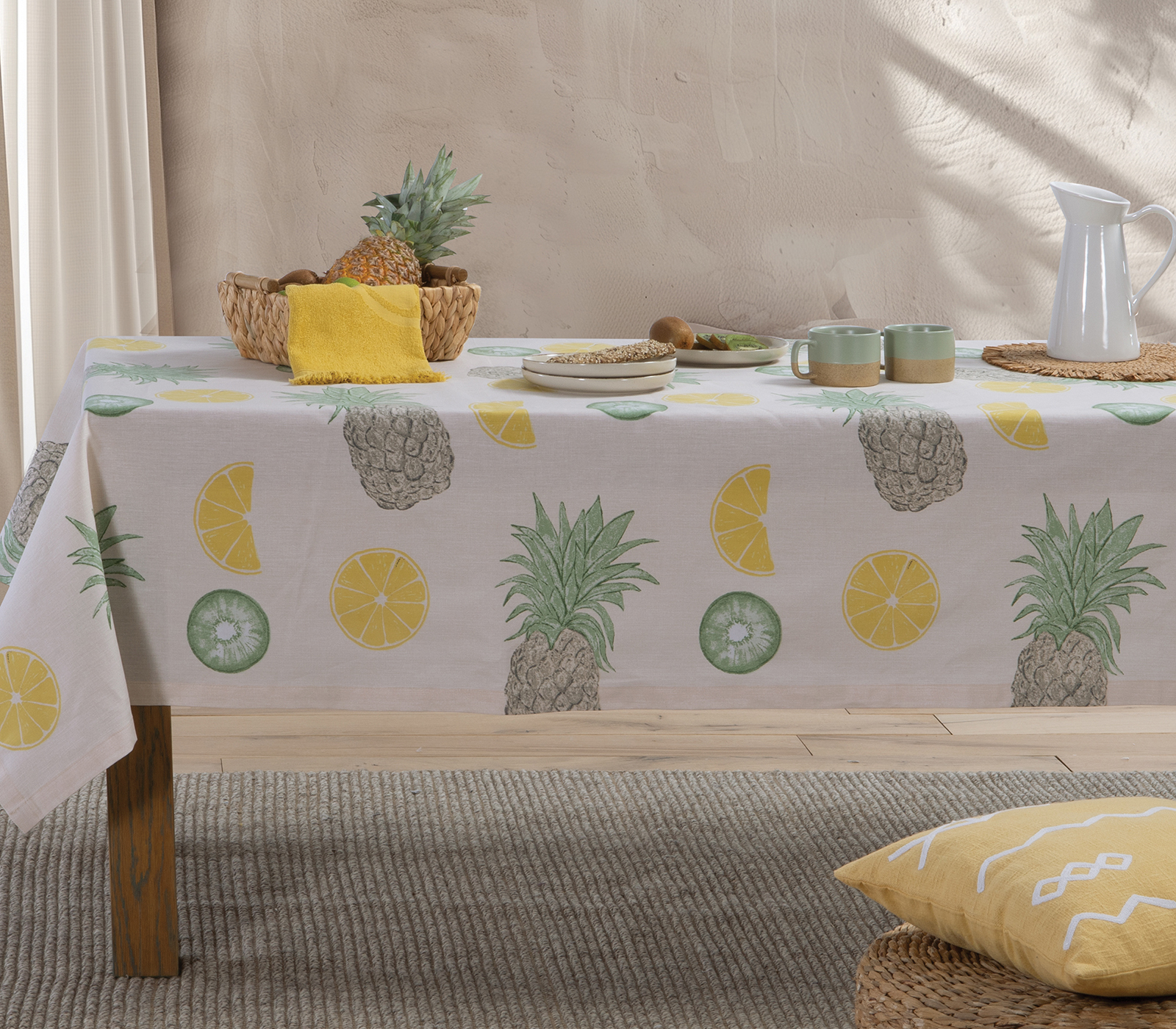 Αλέκιαστο Τραπεζομάντηλο Nef-Nef Homeware Coctail 140x240 Cream