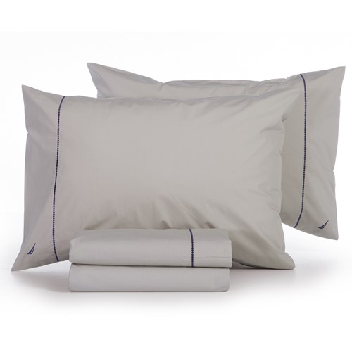Σεντόνια King Size Nef-Nef Homeware (Σετ) Nautica - Nau Wave Solid 280Χ270 Linen