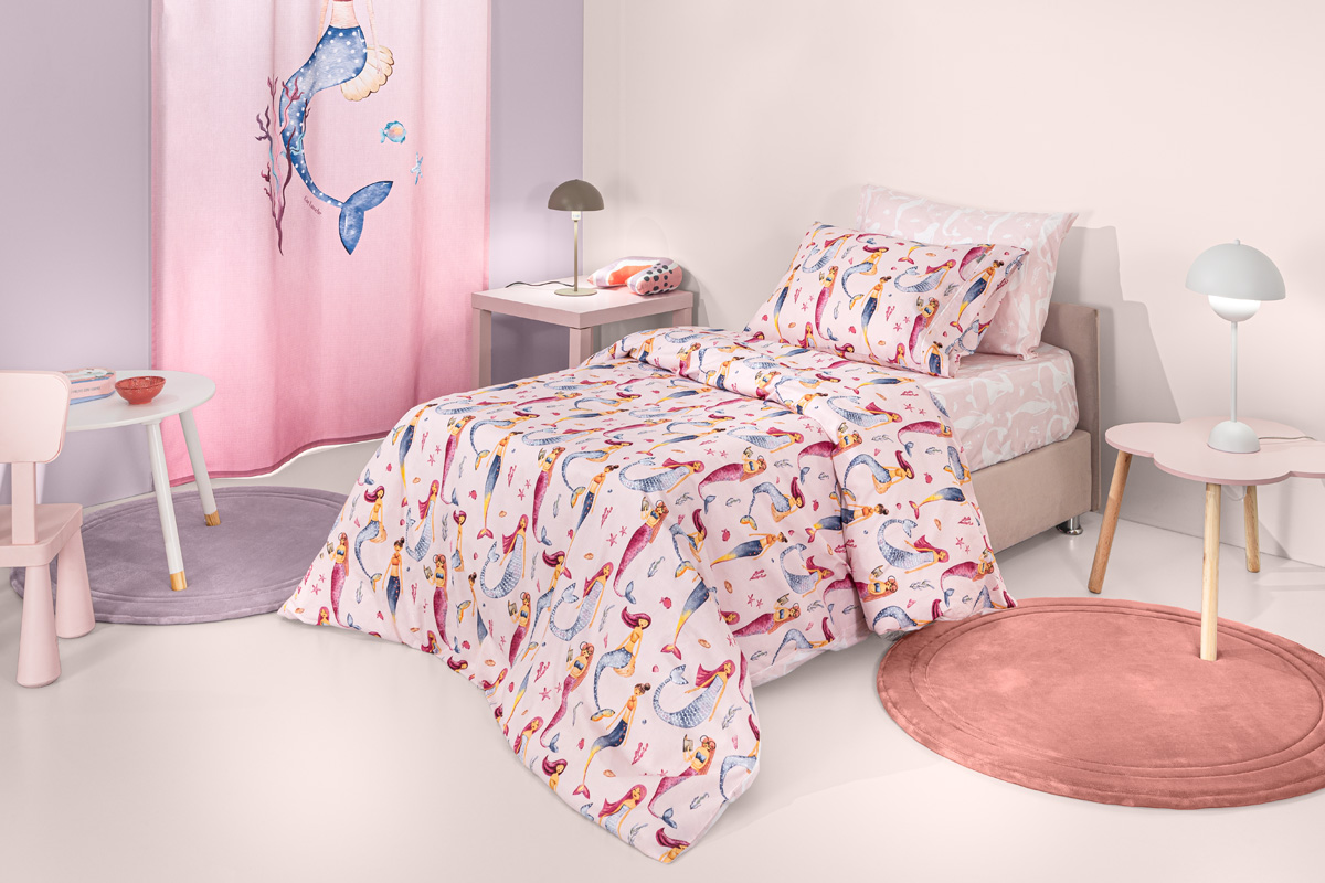 Παιδικά Σεντόνια Guy Laroche (Σετ) Merida Pink 100X200+28 Με Λάστιχο