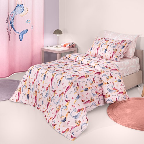 Παιδικά Σεντόνια Guy Laroche (Σετ) Merida Pink 100X200+28 Με Λάστιχο