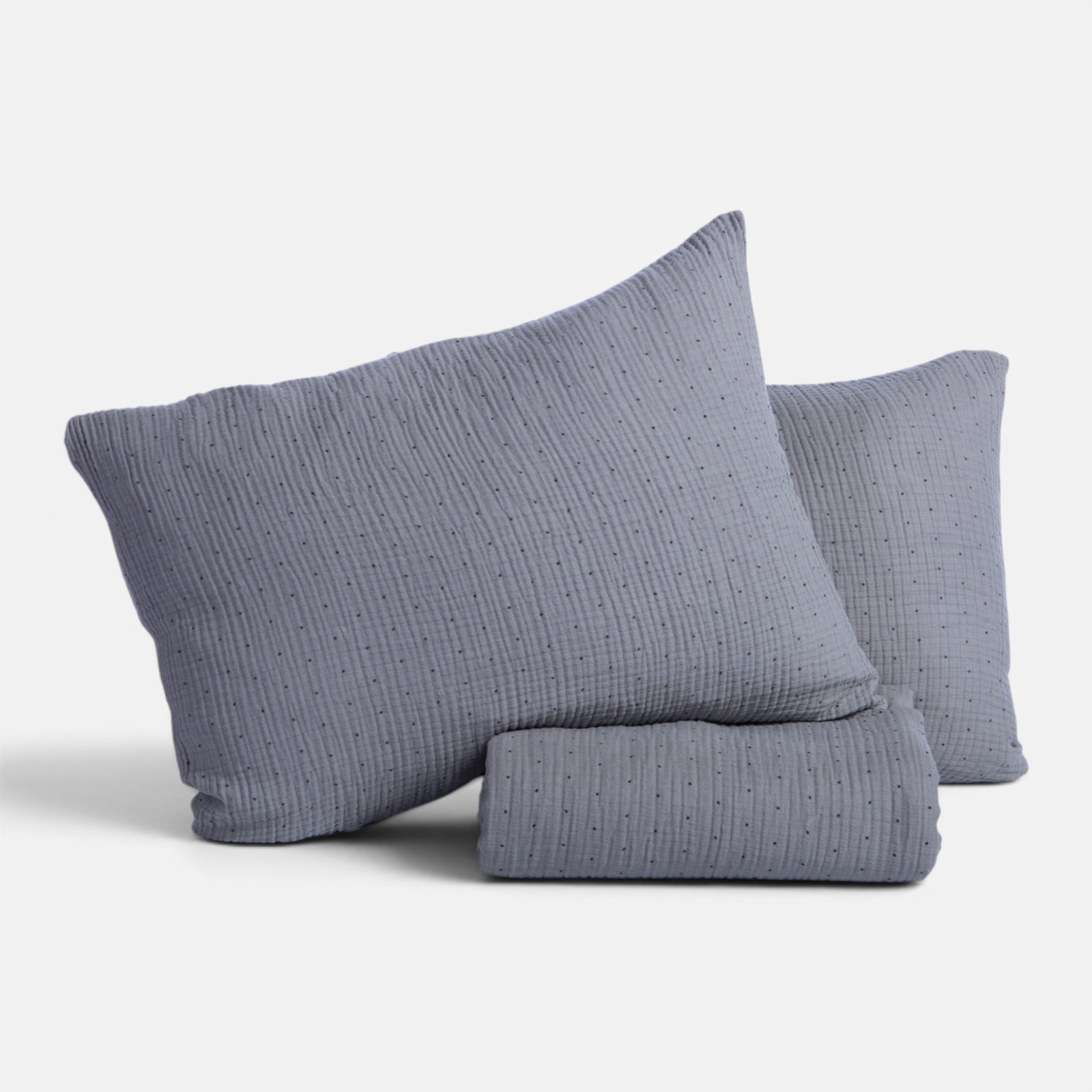Υπέρδιπλη Παπλωματοθήκη Nef-Nef Homeware (Σετ) Dots 240x230 Grey