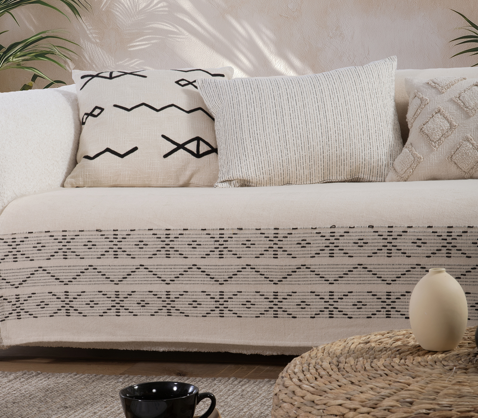 Διακοσμητικό Μαξιλάρι Nef-Nef Homeware Create 45x45 Ecru 