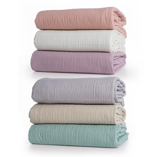 Κουβερλί Υπέρδιπλο Nef-Nef Homeware 230x240 Colorfull Ecru