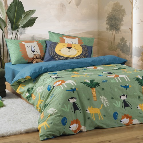 Παιδικά Σεντόνια Nef Nef Homeware (Σετ) Μονά Jungle Mania 170x260