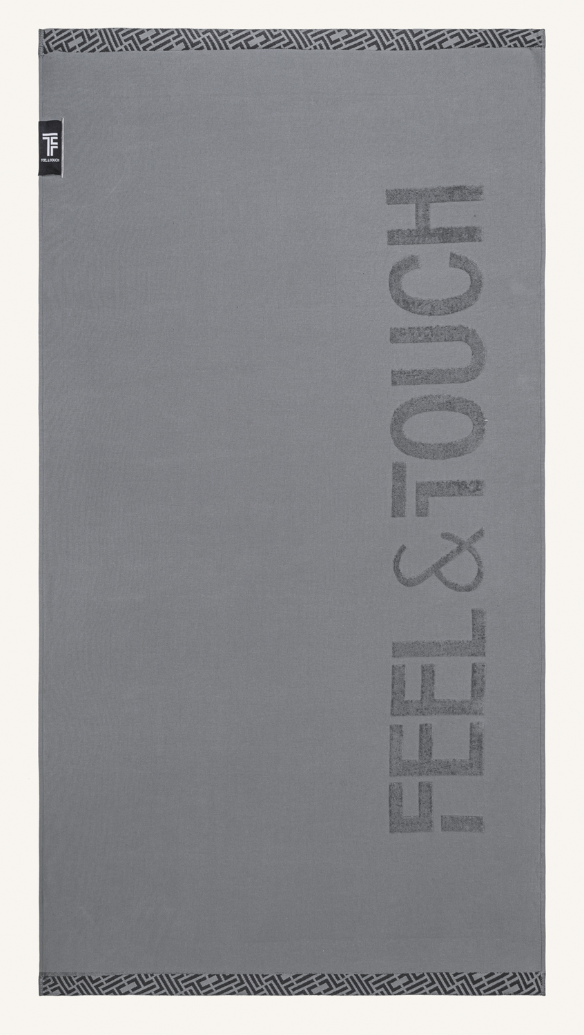 Πετσέτα Θαλάσσης Feel and Touch Sunny Anthracite 90X180