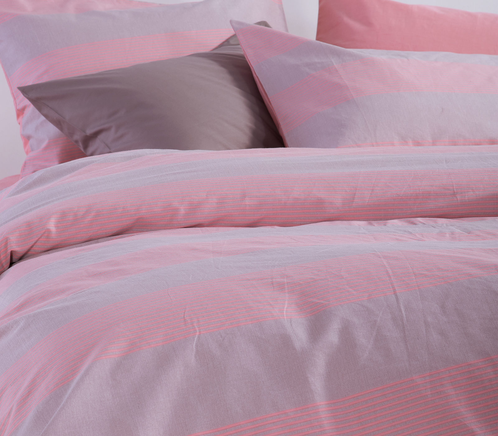 Μαξιλαροθήκη Nef-Nef Homeware Casual Stripe 52x72 Peach