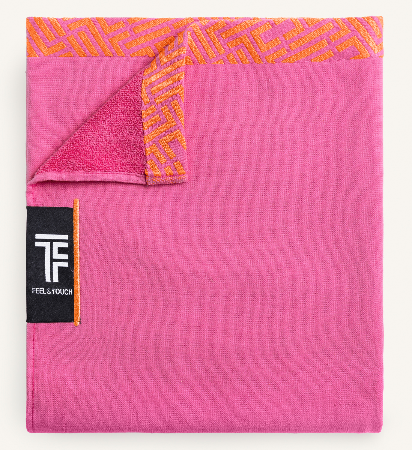 Πετσέτα Θαλάσσης Feel and Touch Sunny Fuchsia 90X180
