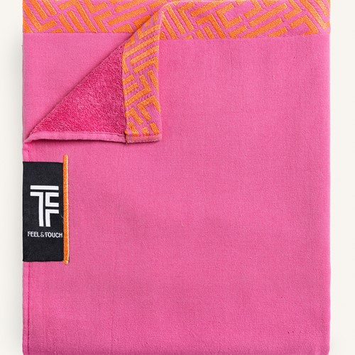 Πετσέτα Θαλάσσης Feel and Touch Sunny Fuchsia 90X180