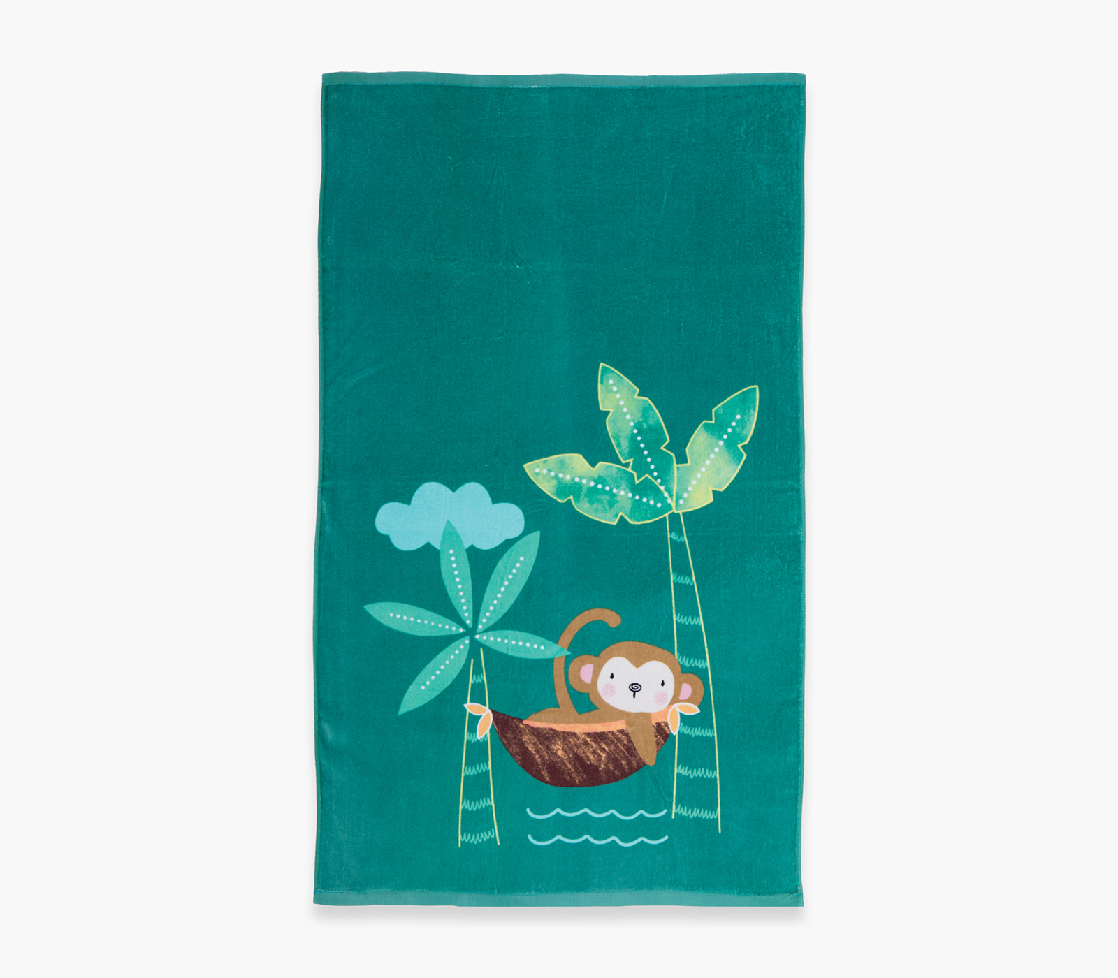 Παιδική Πετσέτα Θαλάσσης Nef-Nef Homeware Tropical Monkey 70X120 Green