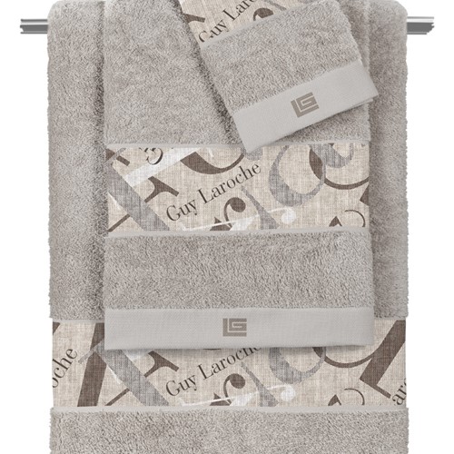 Σετ Πετσέτες Guy Laroche Passport Beige-Silver (3ΤΜΧ)