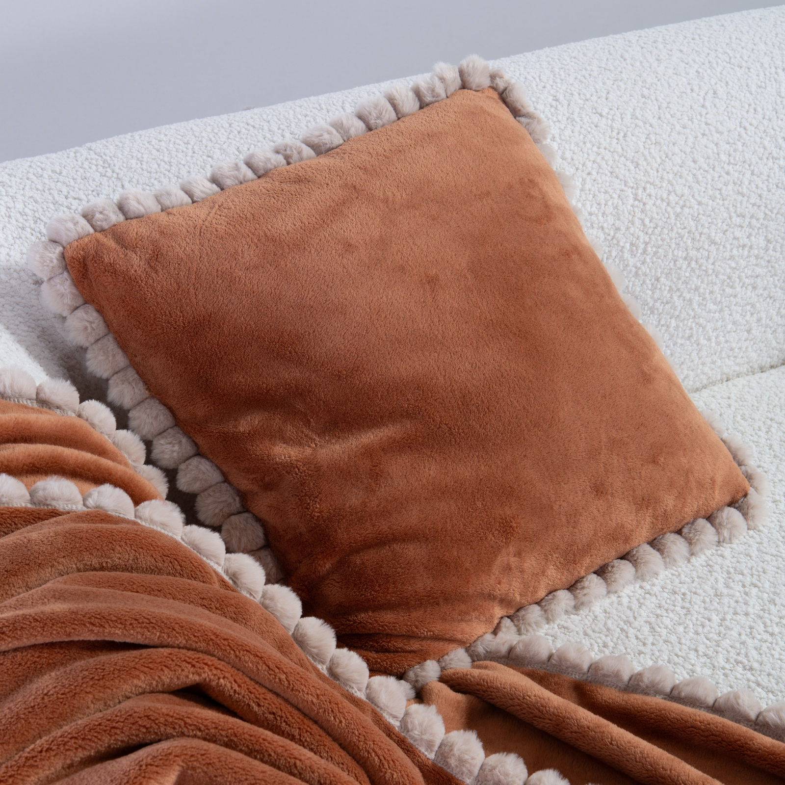 Μαξιλάρι Διακοσμητικό Nef-Nef Homeware Pompozia 45x45 Camel
