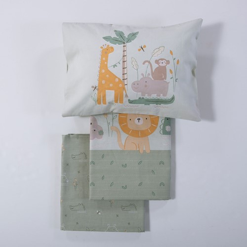 Βρεφικά Σεντόνια Nef-Nef Homeware (3ΤΜΧ) Savana Green