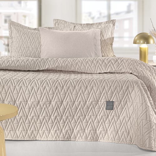 Κουβερλί King Size Guy Laroche (Σετ) Kylian Natural 250X240