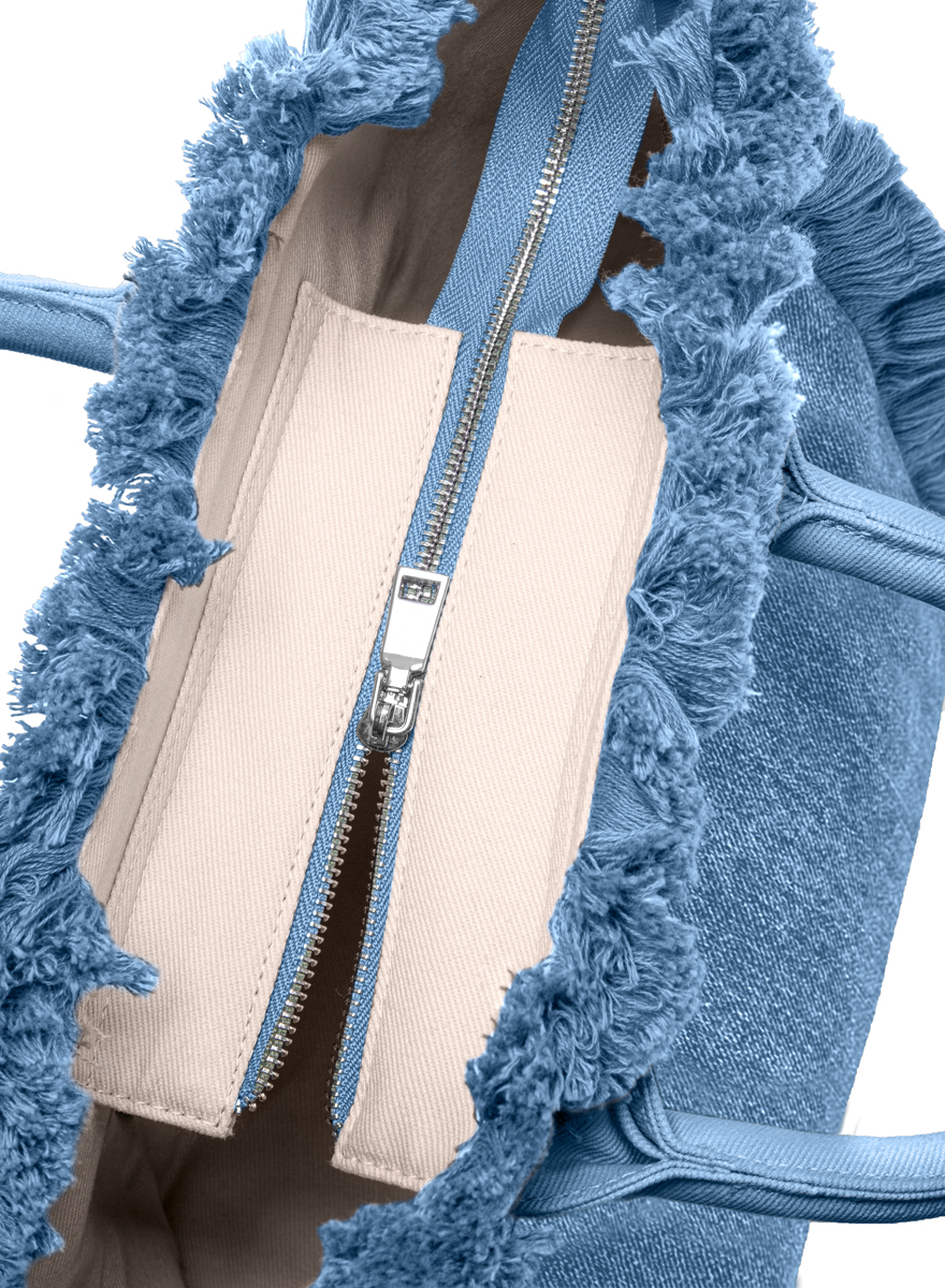 Tσάντα Θαλάσσης Xειρός Feel an Touch Caribbean Denim