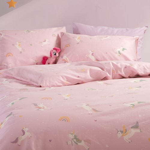 Παιδικά Σεντόνια Nef-Nef Homeware (Σετ) Unicorns Style 170x260 Pink