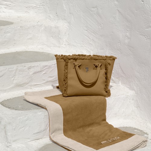 Tσάντα Θαλάσσης Xειρός Feel an Touch Caribbean Mocca