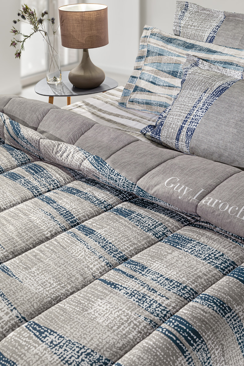 Παπλωματοθήκη Υπέρδιπλη Guy Laroche (Σετ) Active Raf Suede 225X245