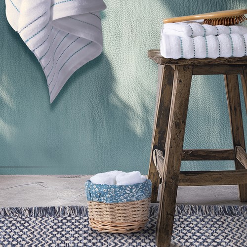 Διακοσμητικό Καλάθι Με Λαβέτες Nef-Nef Homeware Ethnia White