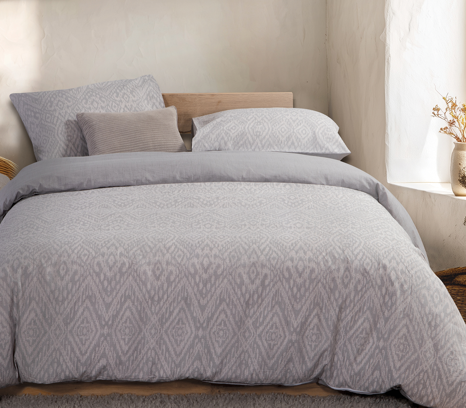 Σεντόνια Διπλά Nef-Nef Homeware Orion 200x270 Grey