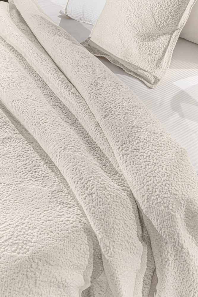 Κουβέρτα King Size Guy Laroche Portobello 260X250 Ecru
