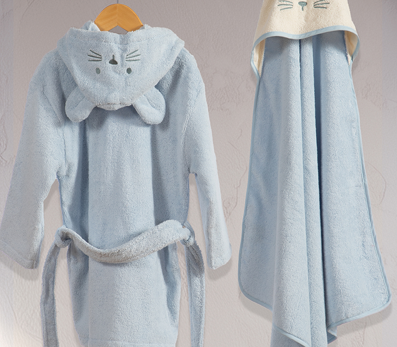 Βρεφικό Μπουρνούζι Nef-Nef Homeware Special Party Blue 02