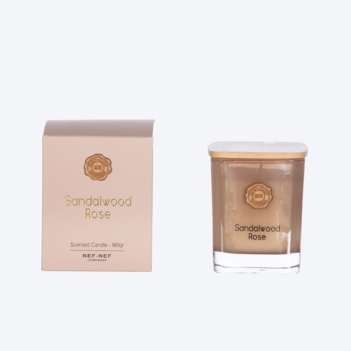 Αρωματικό Κερί Nef-Nef Homeware Sandalowood Rose 180gr