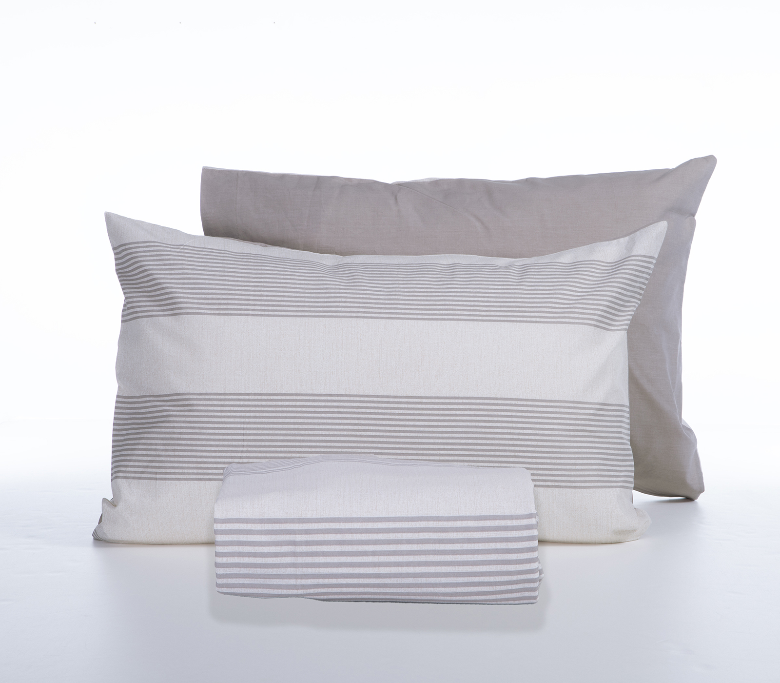 Παπλωματοθήκη Υπέρδιπλη Nef-Nef Homeware (Σετ) Casual Stripe 240x230 Ecru