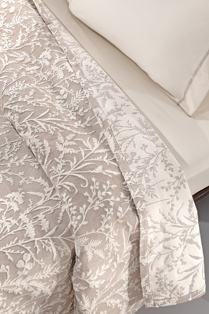 Κουβερλί King Size Guy Laroche Bouquet Mocca 260X250 (Διπλής Όψης)