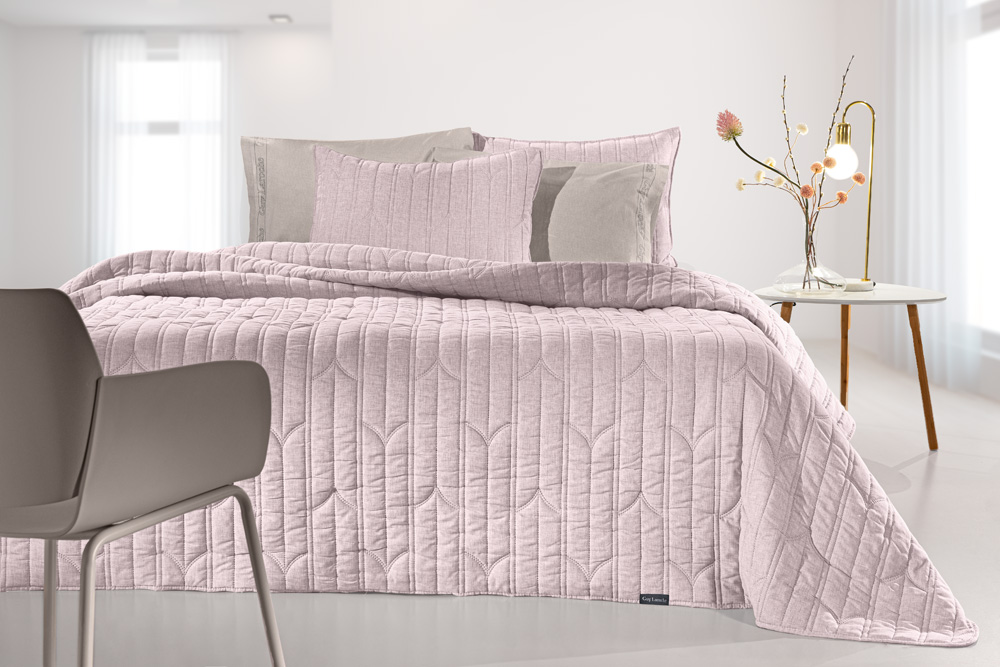 Κουβερλί Μονό Guy Laroche (Σετ) Aurora 180x240 Sepia