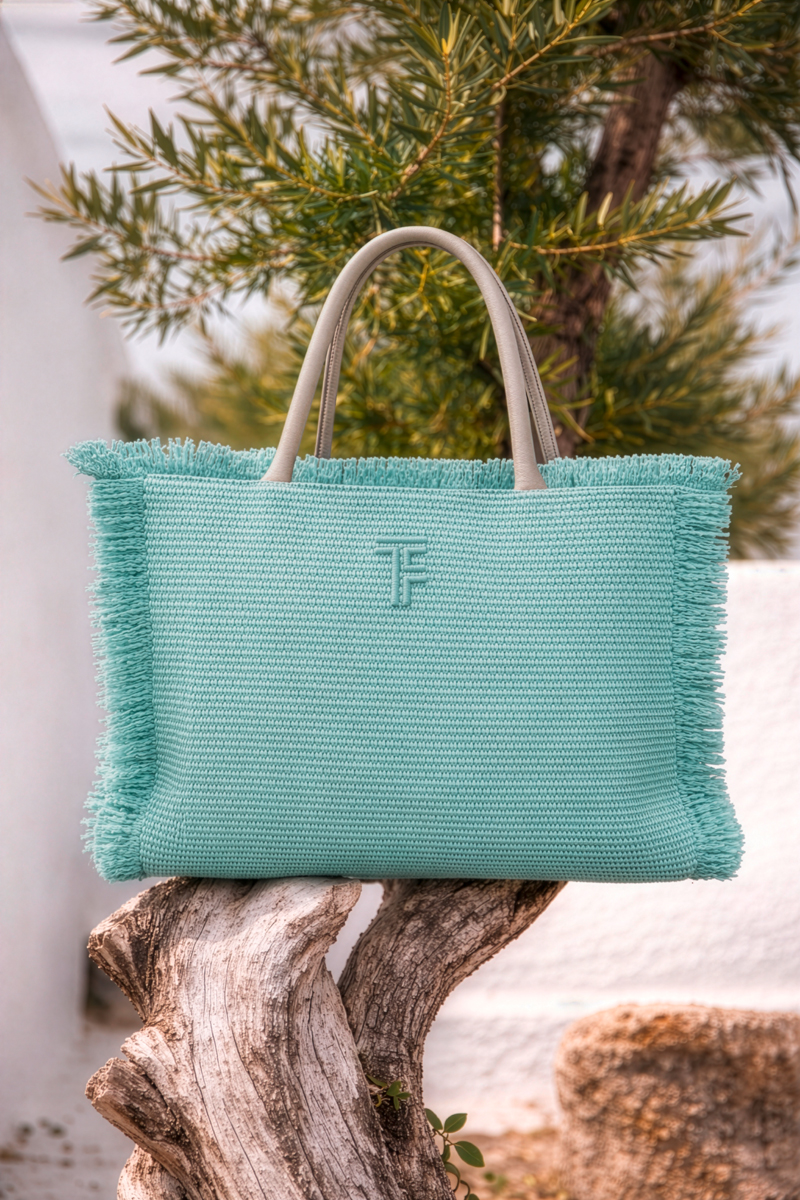Τσάντα Θαλάσσης Feel and Touch Τropical Aqua