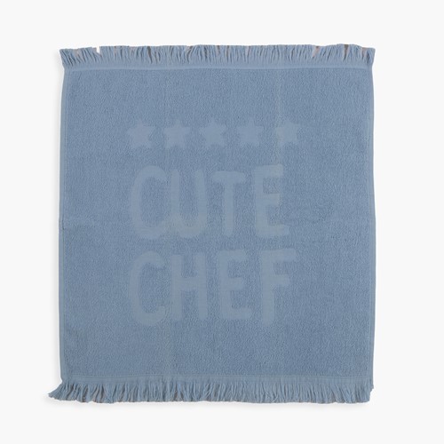 Ποτηρόπανο Nef-Nef Homeware Cute Chef 50x50 L.Blue