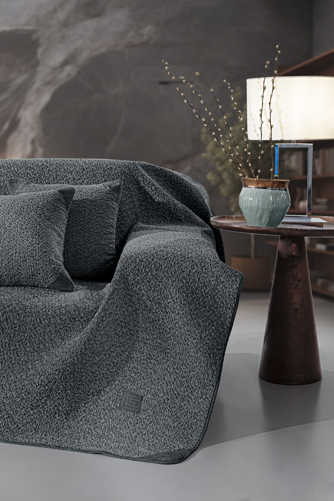 Ριχτάρι Πολυθρόνας Guy Laroche Lama Anthracite 170x150 