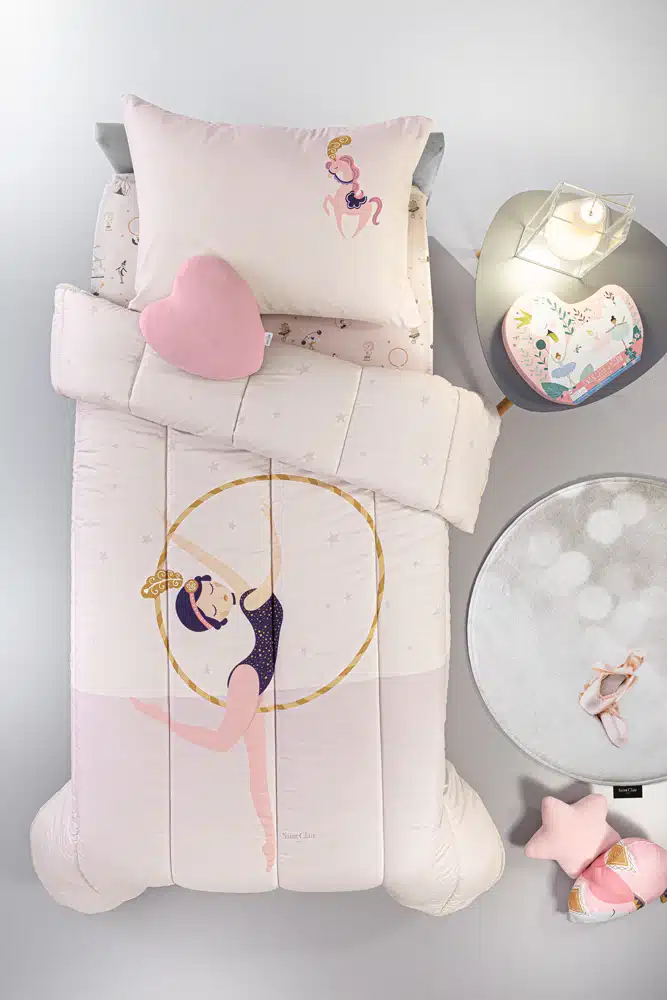 Παιδικό Κουβερλί Saint Clair Enjoy Pinky Suede 160x220