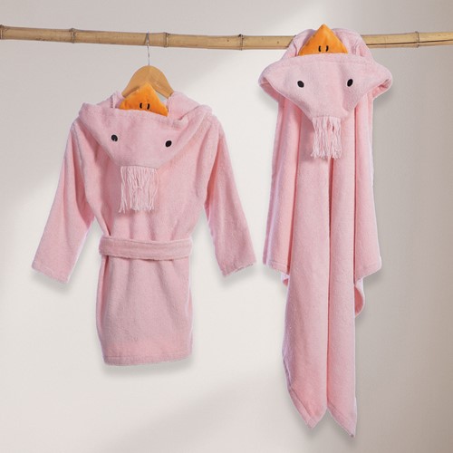 Βρεφικό Μπουρνούζι Nef-Nef Homeware Spring Happiness 04 Pink