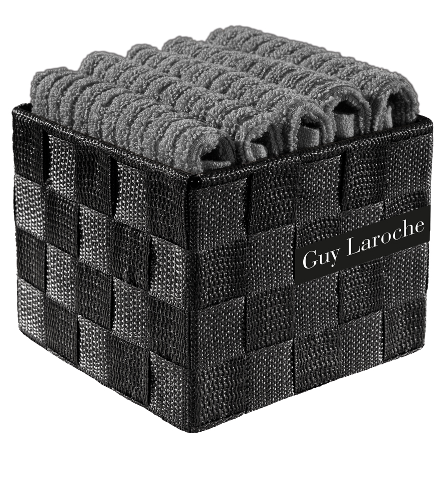 Σετ Λαβέτες Guy Laroche Be My Guest 6τμχ Σε Κουτί (30x30) Black