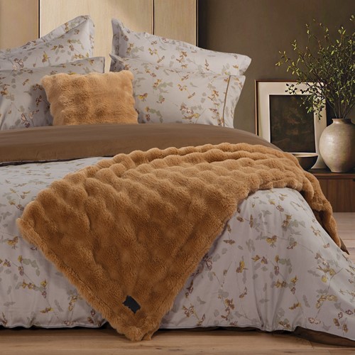 Διακοσμητικό Κουβερτόριο/ Ριχτάρι Nef-Nef Homeware Reality 130x180 Camel