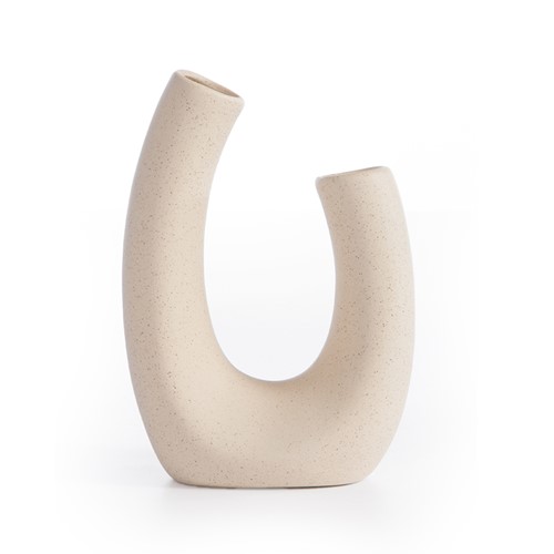 Διακοσμητικό Κεραμικό Βαζάκι Nef-Nef Homeware Limbo Ecru