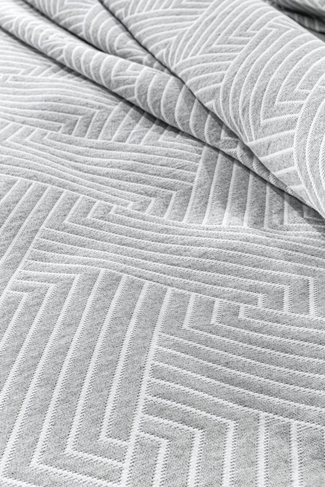 Κουβέρτα Μονή Guy Laroche Lupo 180X260 Grey/White