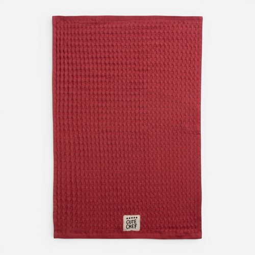 Ποτηρόπανο Cute Chef Nef-Nef Homeware 45x68 Bordo