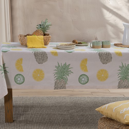 Αλέκιαστο Τραπεζομάντηλο Nef-Nef Homeware Coctail 140x140 Cream