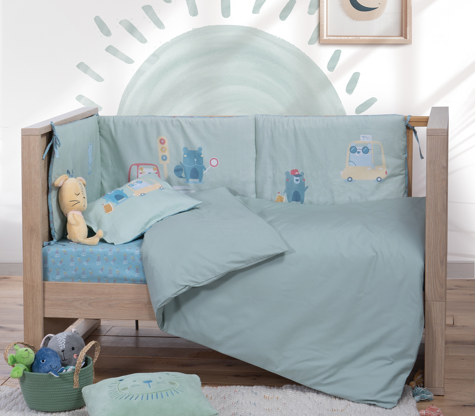Βρεφική Παπλωματοθήκη Nef-Nef Homeware Basic 110X150 Mint