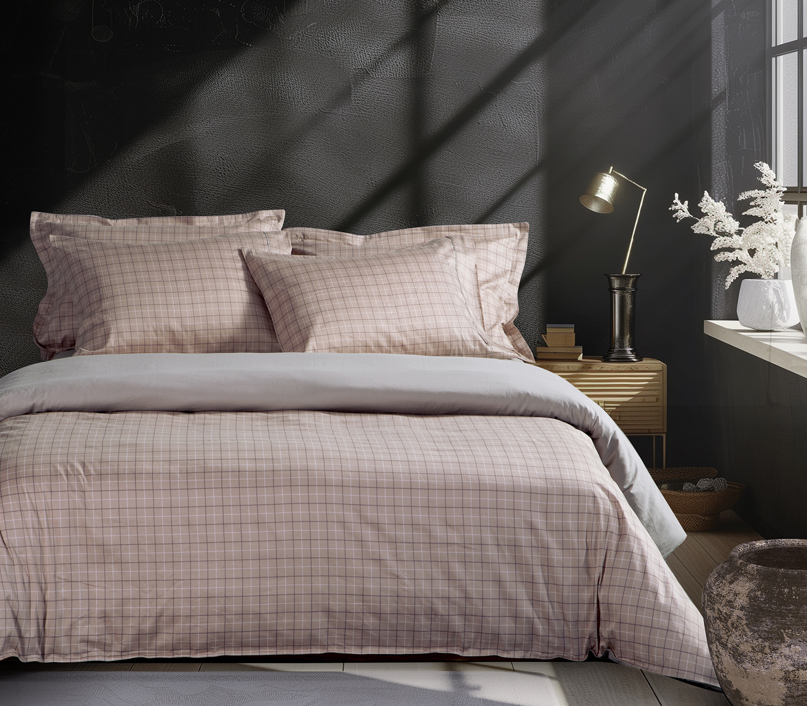 Σεντόνια Υπέρδιπλα Nef-Nef Homeware (Σετ) Gren 240X270 Beige