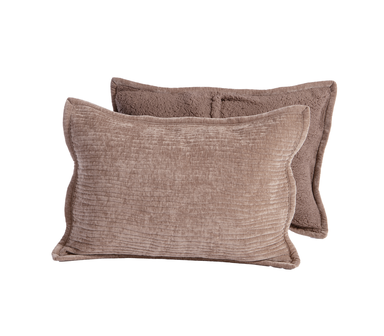 Μαξιλαροθήκη Nef-Nef Homeware (Σετ) Elements-Brave 52x72 Mocca