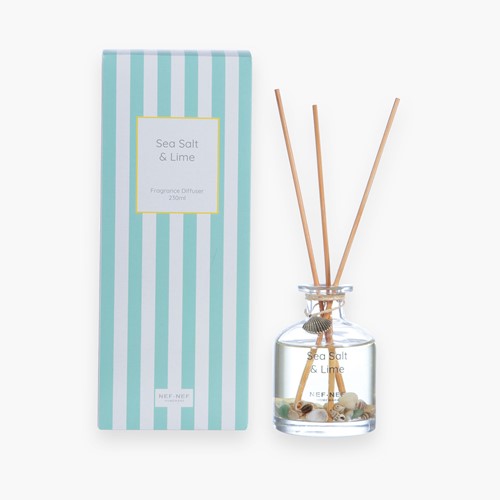 Αρωματικό Χώρου Στικς Nef-Nef Homeware Sea Salt Lime 230ml Aqua
