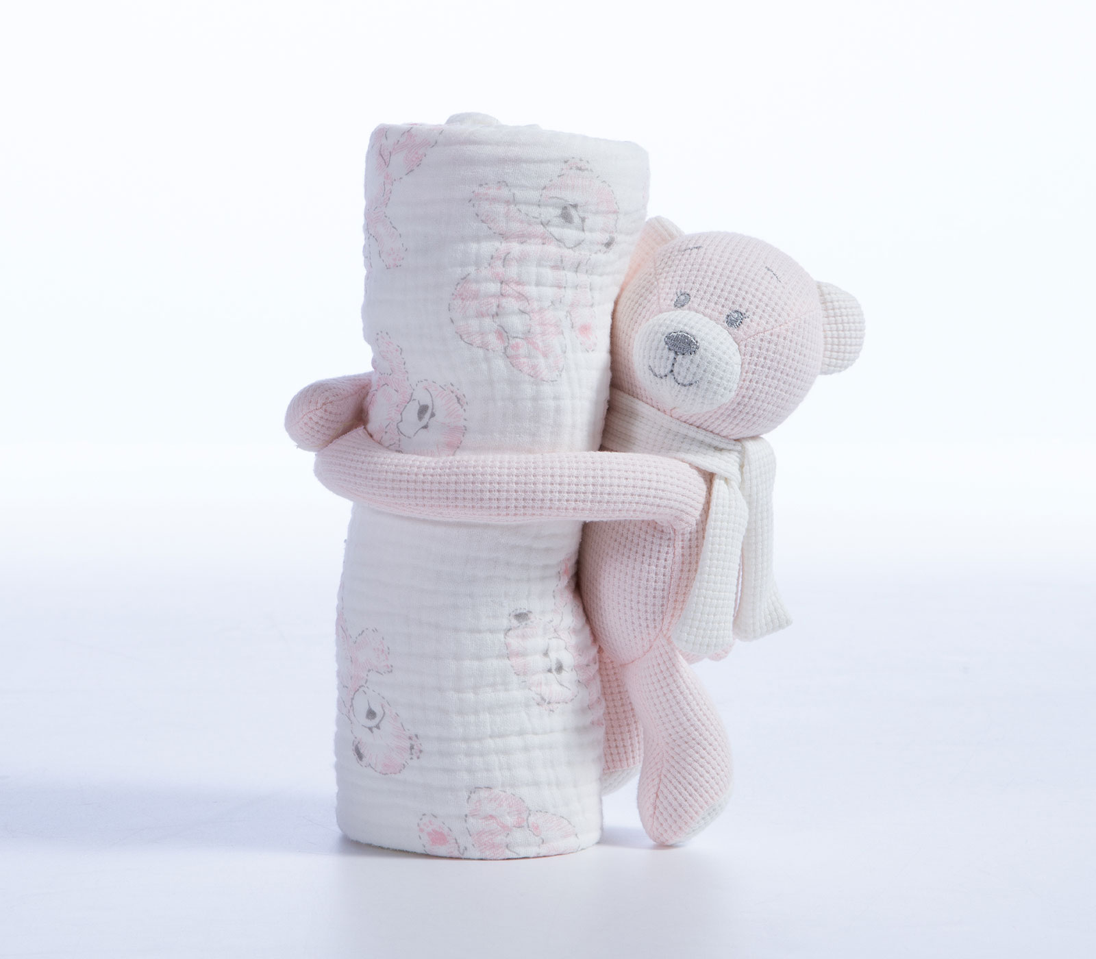 Κουβερτάκι Με Αρκουδάκι Nef-Nef Homeware Teddy 75X100 Pink
