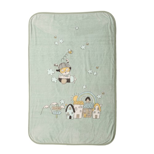 Βρεφική Κουβέρτα Αγκαλιάς Nef-Nef Homeware In the City 75x100 Pistachio