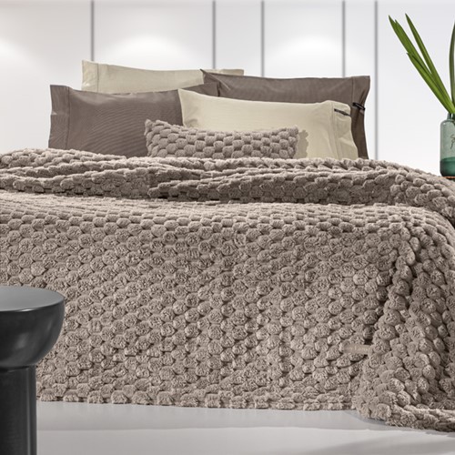 Κουβέρτα King Size Guy Laroche Elixir 260x240 Taupe